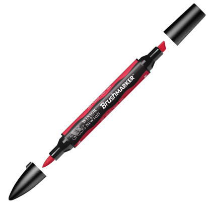 Маркер художественный "Brush", красный